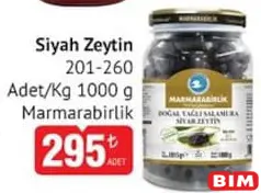 MARMARABİRLİK SİYAH ZEYTİN 1000 G